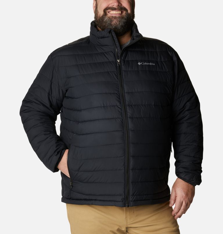 Thumbnail: Men's Powder Lite Insulated Jacket - Extended Size, Color: Black, image 1