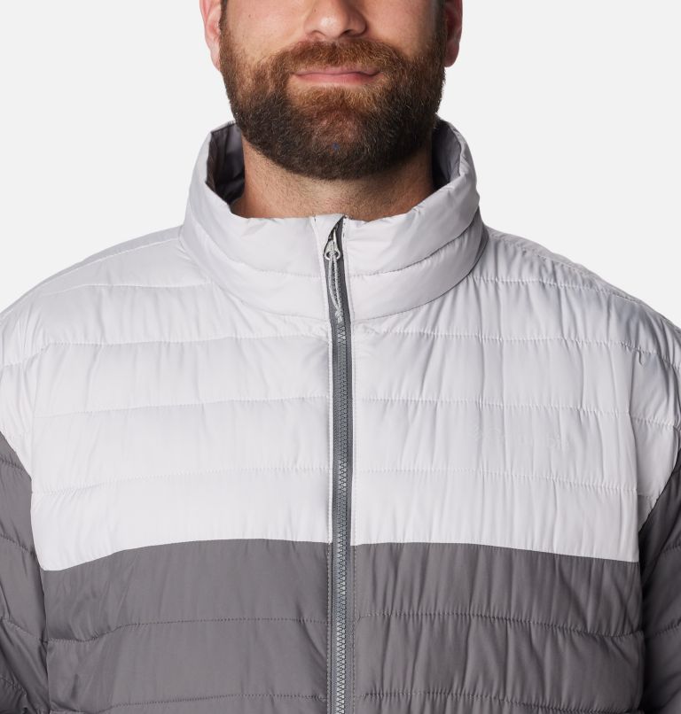 Thumbnail: Men's Powder Lite Insulated Jacket – Big, Color: City Grey, Nimbus Grey, image 4