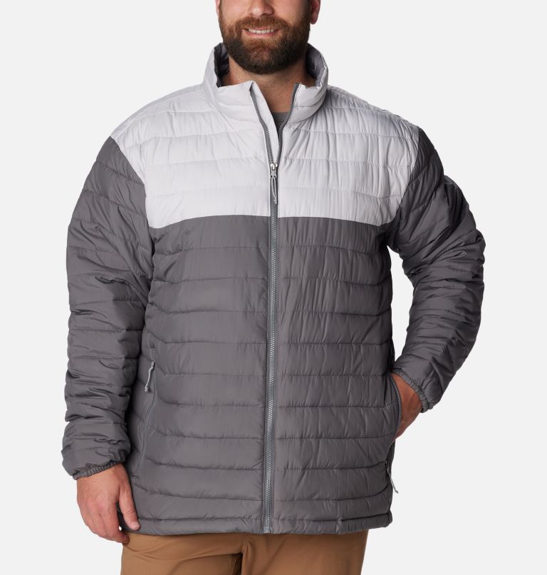 Men's Powder Lite Insulated Jacket – Big, Color: City Grey, Nimbus Grey, image 1