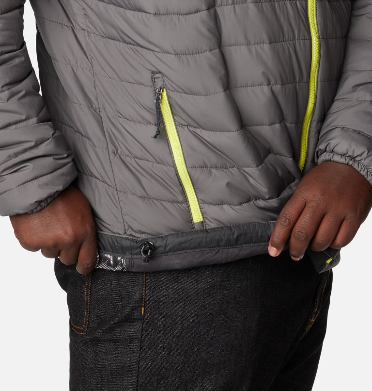 Thumbnail: Men's Powder Lite Insulated Jacket – Big, Color: City Grey, Shark, image 7