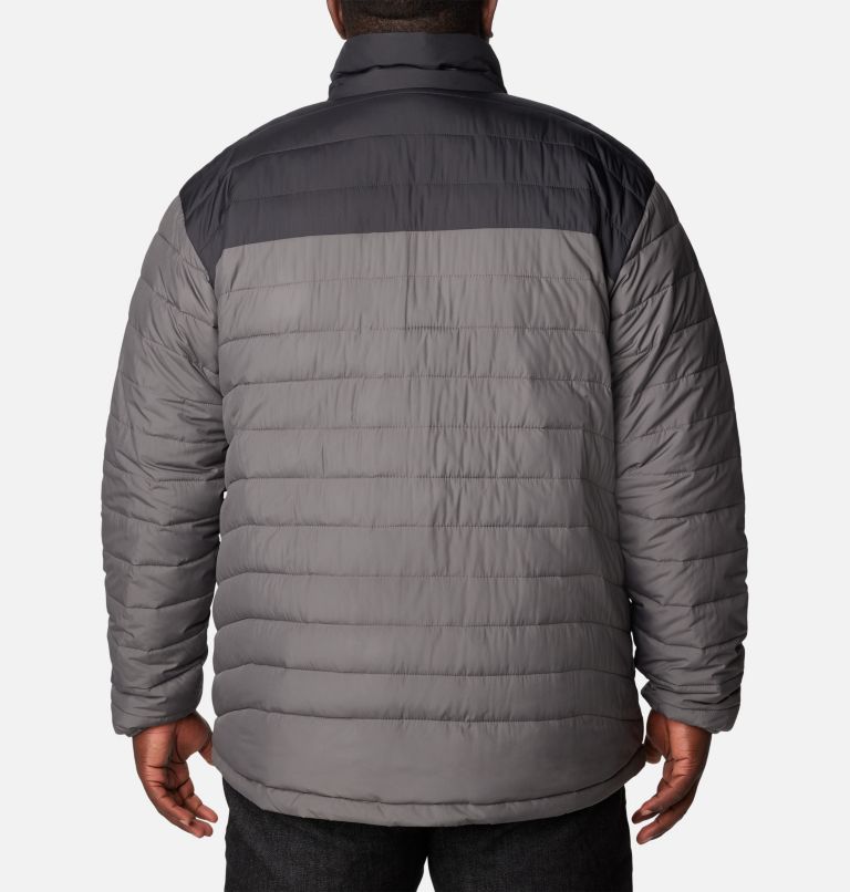 Men's Powder Lite Insulated Jacket – Big, Color: City Grey, Shark, image 2