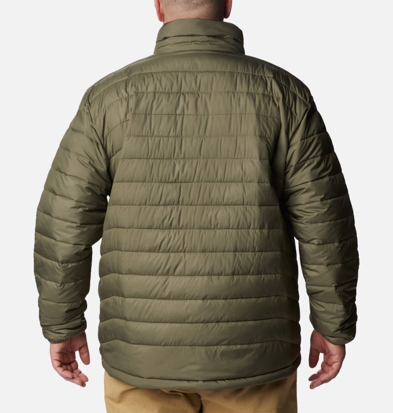 Thumbnail: Men's Powder Lite Insulated Jacket – Big, Color: Stone Green, image 2