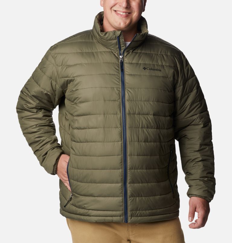 Men's Powder Lite Insulated Jacket – Big, Color: Stone Green, image 1