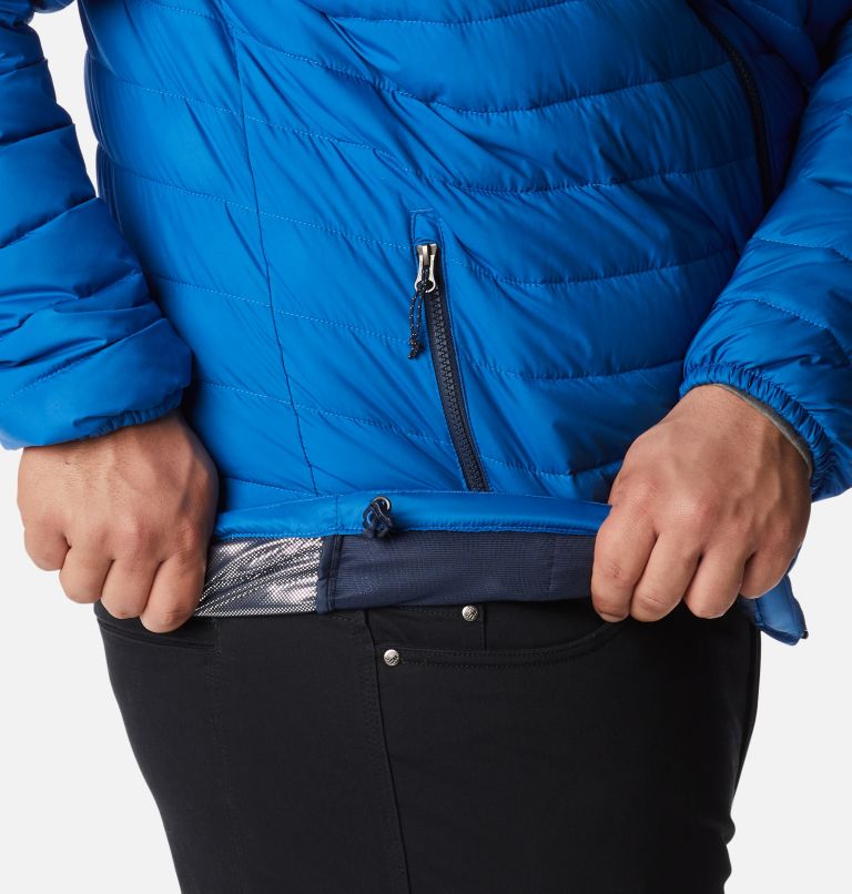 Thumbnail: Men's Powder Lite Insulated Jacket - Extended Size, Color: Bright Indigo, image 7