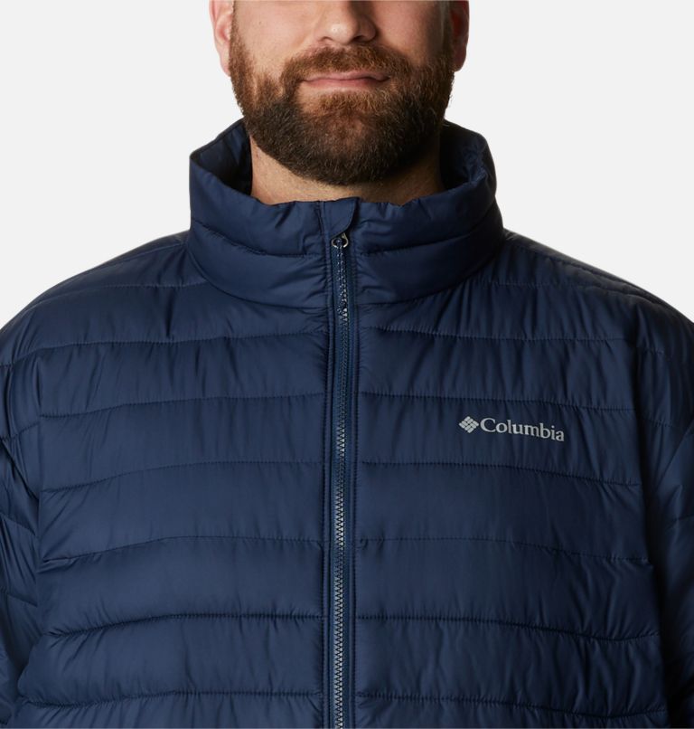 Thumbnail: Men's Powder Lite Insulated Jacket - Extended Size, Color: Collegiate Navy, image 4