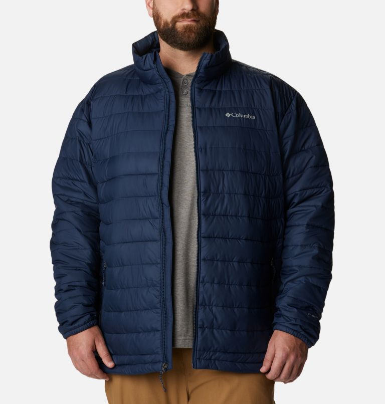 Thumbnail: Men's Powder Lite Insulated Jacket - Extended Size, Color: Collegiate Navy, image 8