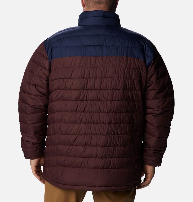 Powder Lite Jacket | 521 | 5X, Color: Elderberry, Collegiate Navy, image 2