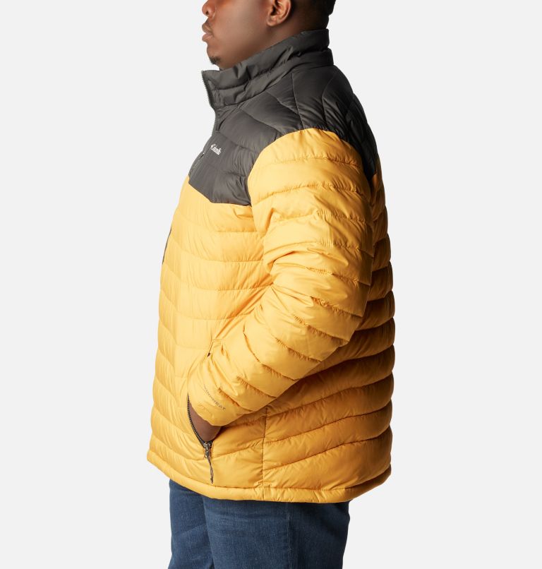 Men's Powder Lite Insulated Jacket – Big, Color: Raw Honey, Shark, image 3