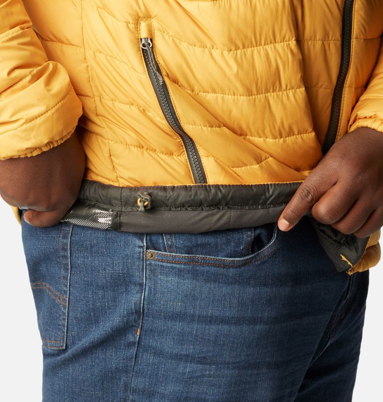 Men's Powder Lite Insulated Jacket – Big, Color: Raw Honey, Shark, image 7