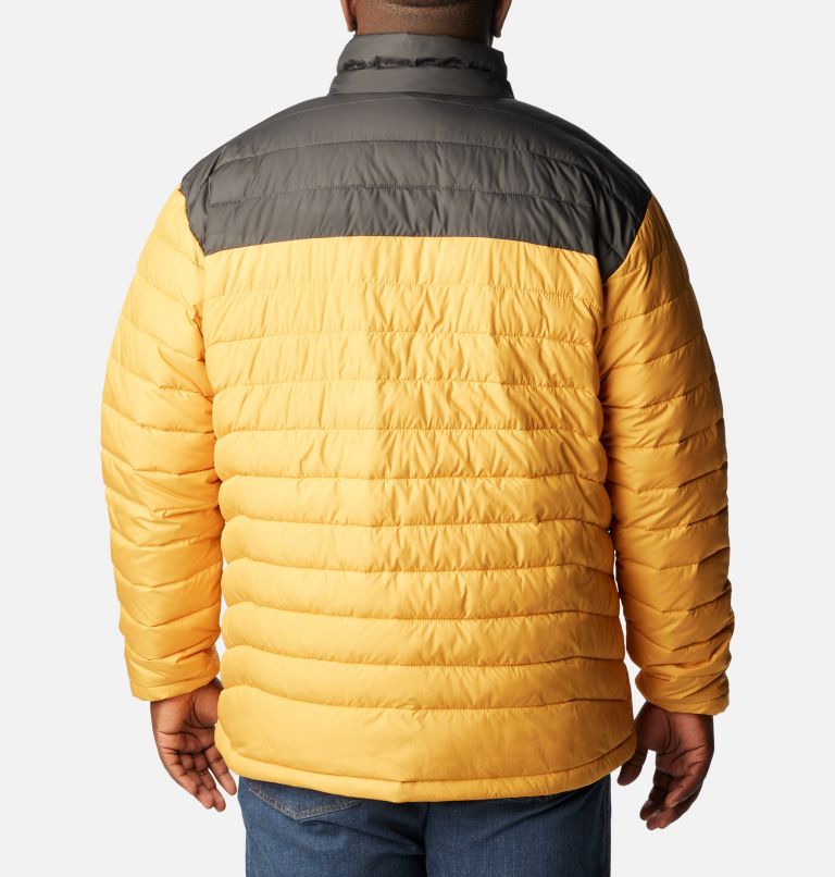 Men's Powder Lite Insulated Jacket – Big, Color: Raw Honey, Shark, image 2