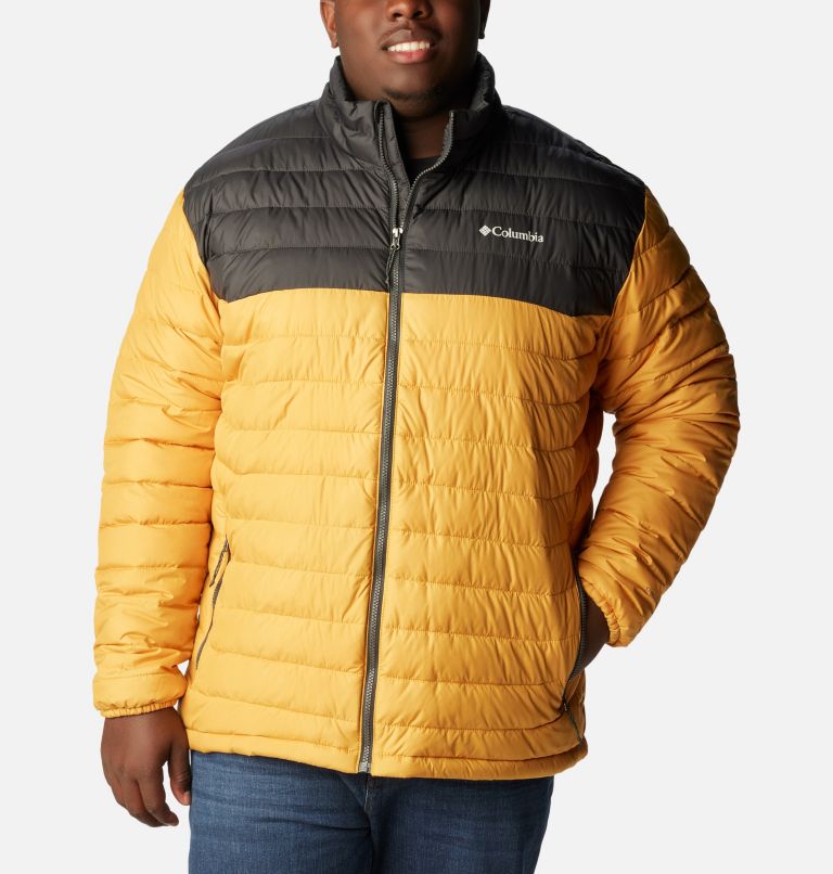 Men's Powder Lite Insulated Jacket – Big, Color: Raw Honey, Shark, image 1