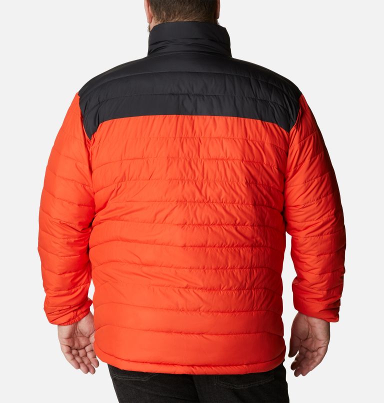 Men's Powder Lite Insulated Jacket - Extended Size, Color: Red Quartz, Shark, image 2