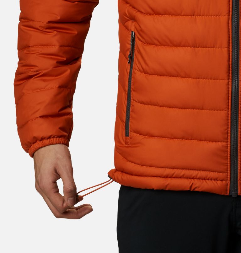 Thumbnail: Men's Powder Lite Insulated Jacket - Extended Size, Color: Harvester, Shark, image 6