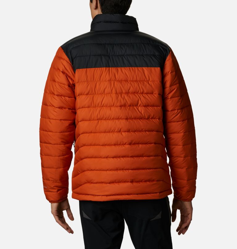 Thumbnail: Men's Powder Lite Insulated Jacket - Extended Size, Color: Harvester, Shark, image 2