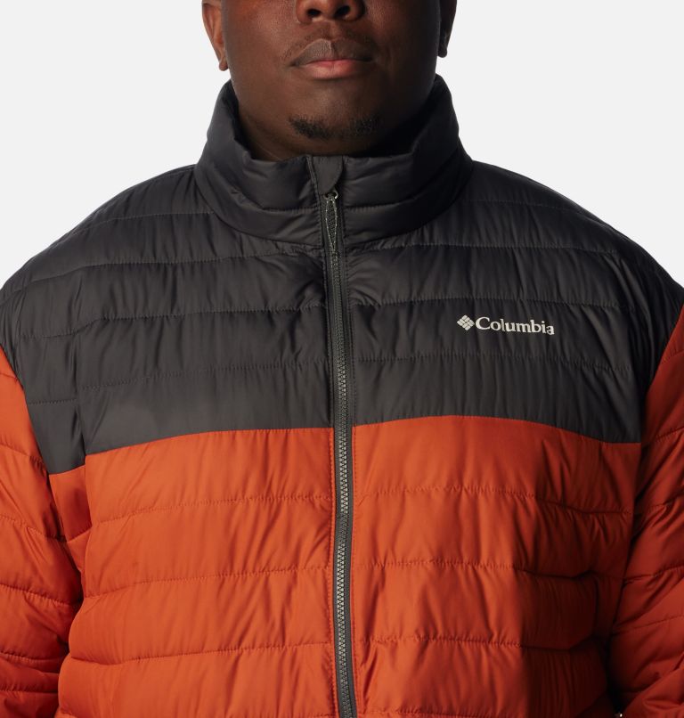 Men's Powder Lite Insulated Jacket – Big, Color: Warp Red, Shark, image 4