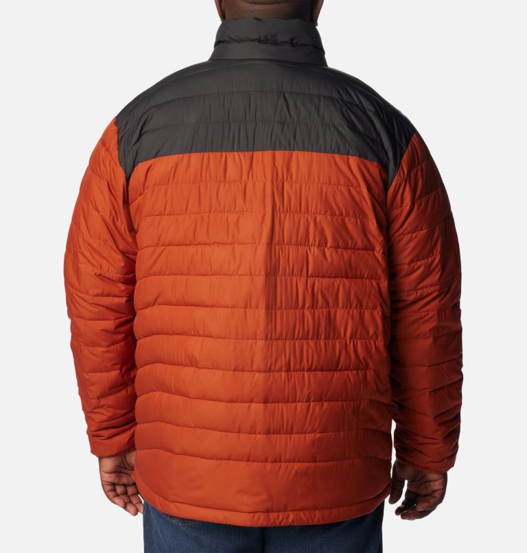 Men's Powder Lite Insulated Jacket – Big, Color: Warp Red, Shark, image 2