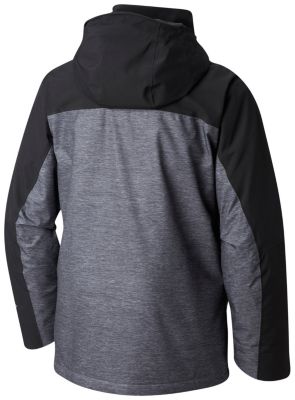 Men&rsquo;s Wild Card&trade; Insulated Jacket Wild Card&trade; Jacket | 836 | L, Black, Charcoal Hthr Jacquard , back
