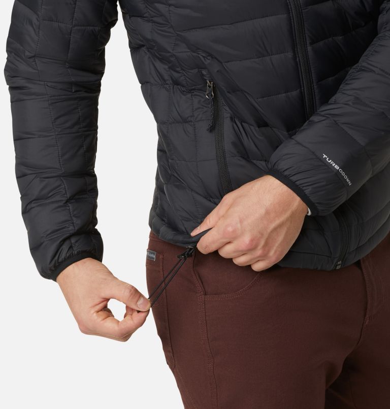 Men's Voodoo Falls 590 TurboDown Hooded Puffer Jacket, Color: Black, image 6