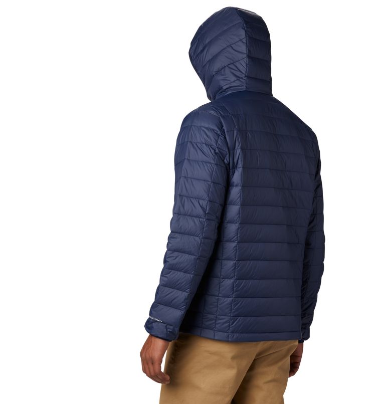 Men's Voodoo Falls 590 TurboDown Hooded Puffer Jacket, Color: Collegiate Navy, image 2