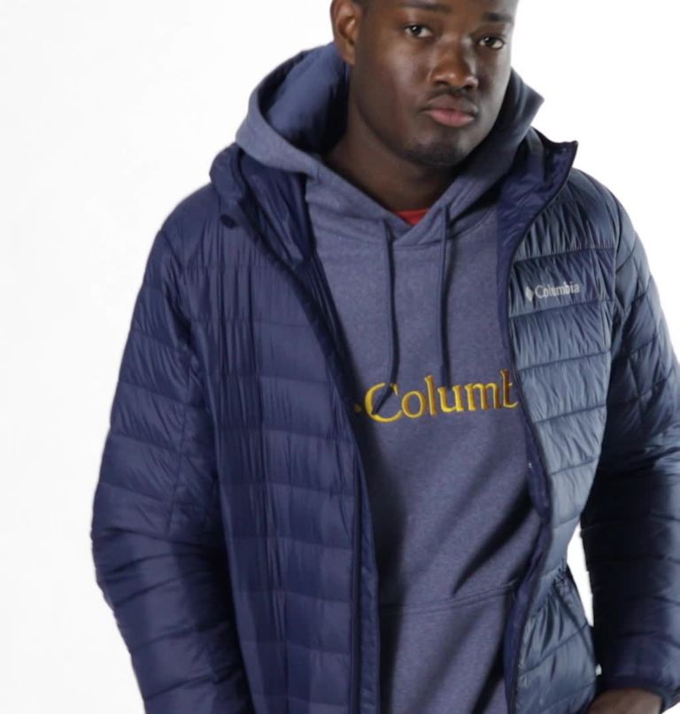 Men's Voodoo Falls 590 TurboDown Hooded Puffer Jacket, Color: Collegiate Navy