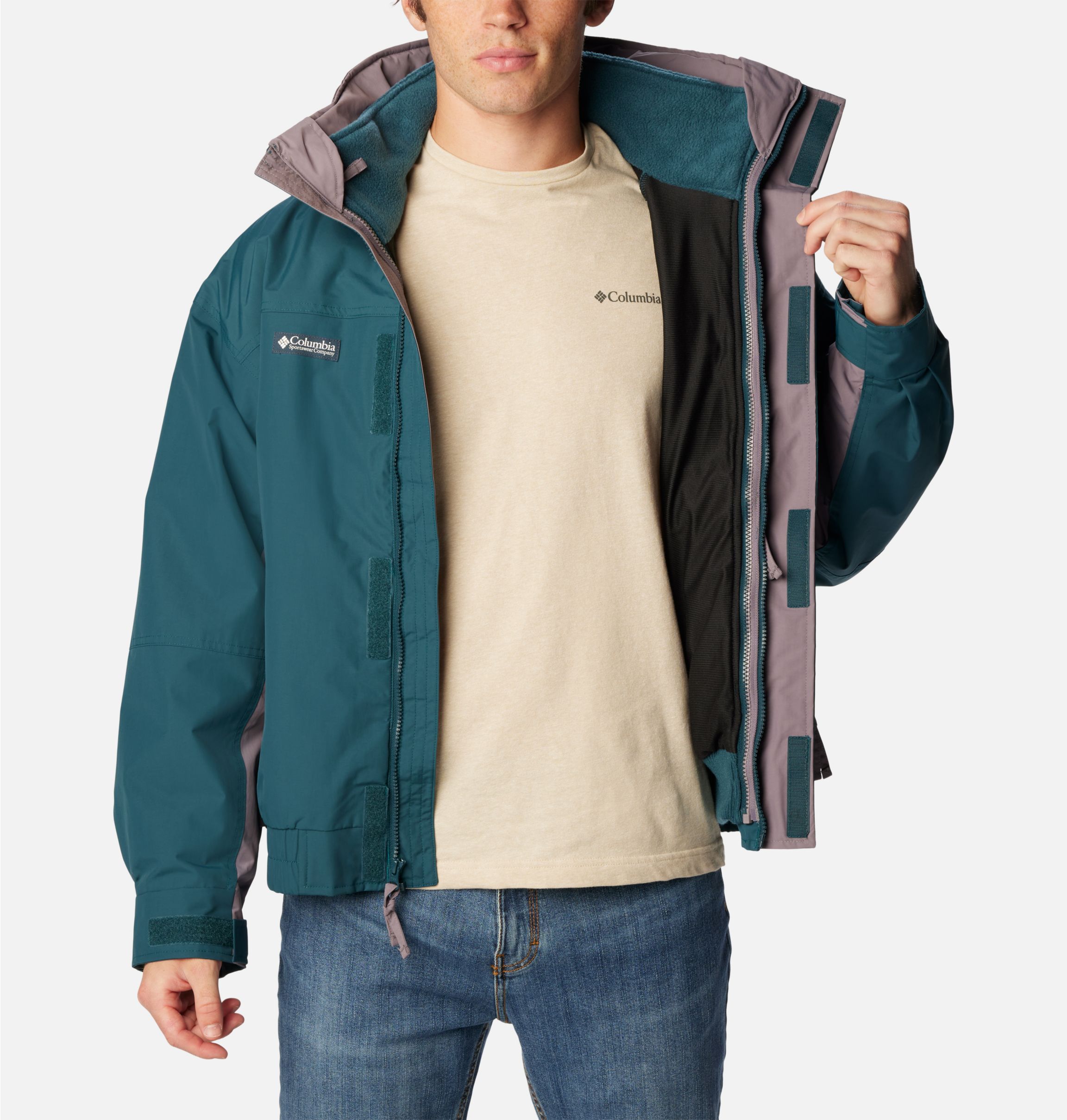 Columbia Bugaboo 1986 Interchange jacket in blue