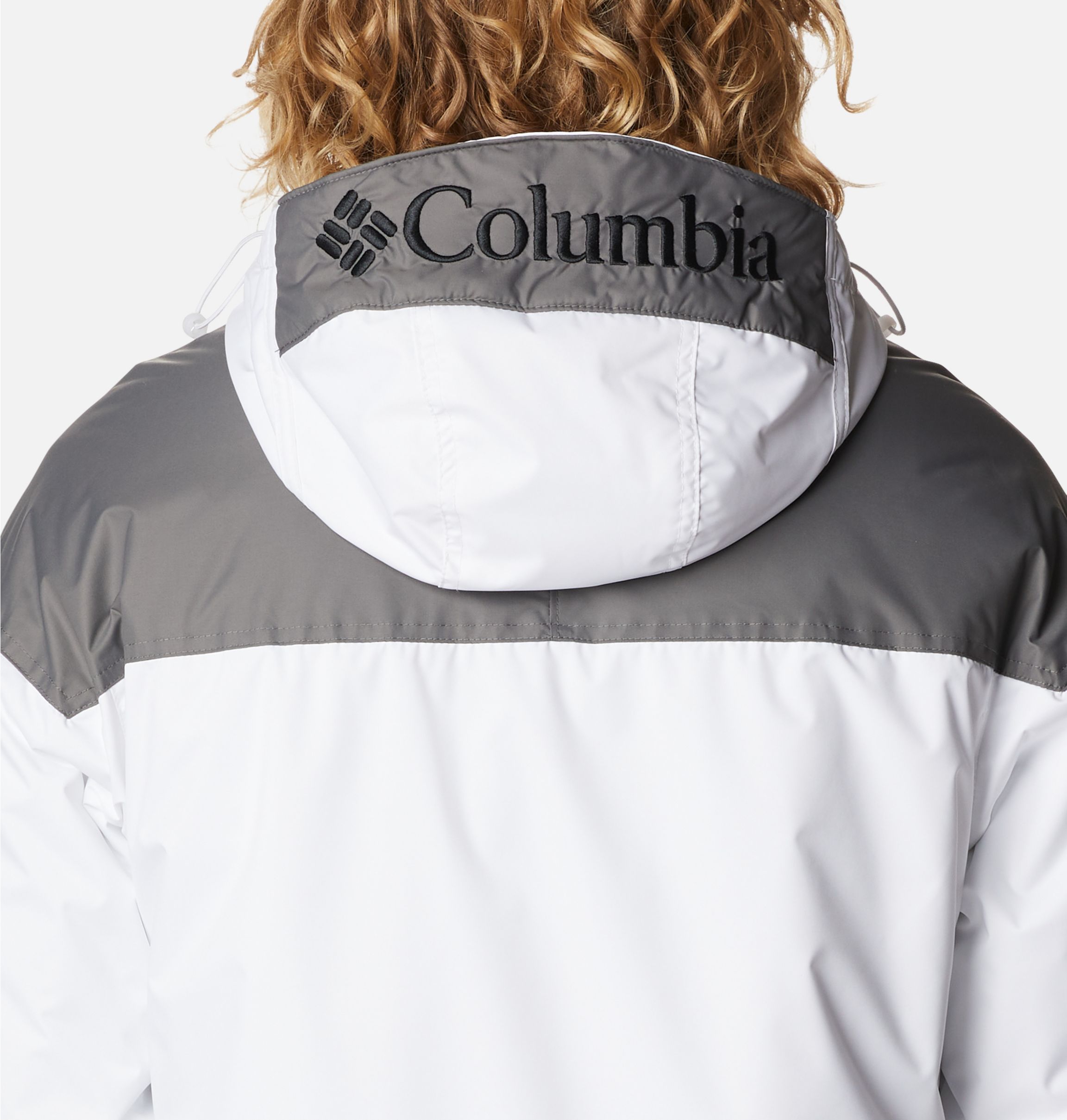 Columbia Challenger Pullover Giacca Impermeabile Uomo, Stone  Green/Collegiate Navy - Bike Sport Adventure