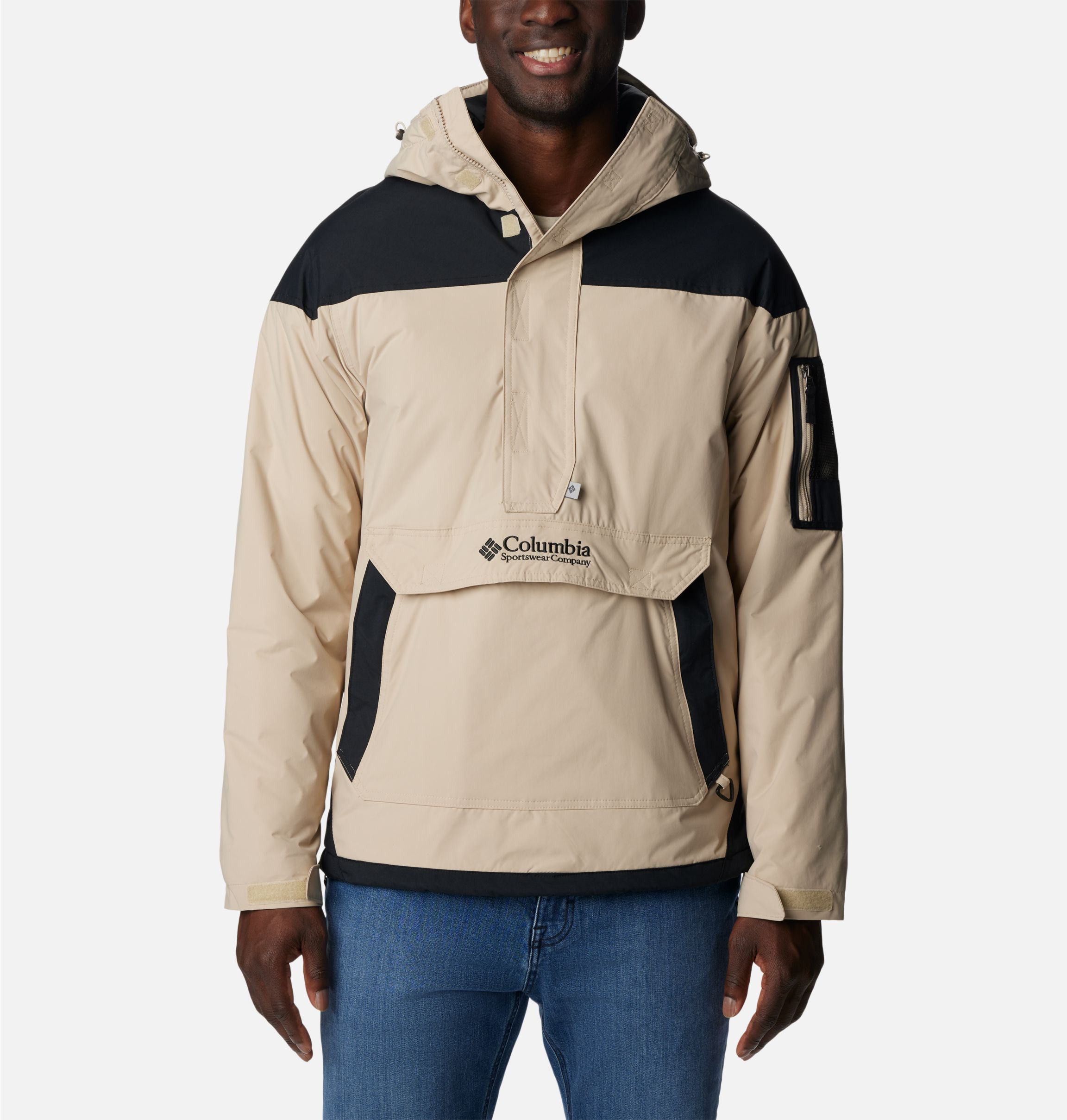 Columbia black challenger pullover jacket hotsell