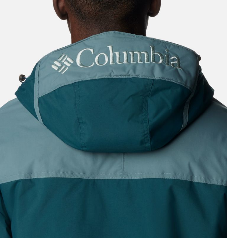 Columbia POWDER LITE™ HOODED JACKET - Winter jacket - dark  stone/shark/green/grey - Zalando.de