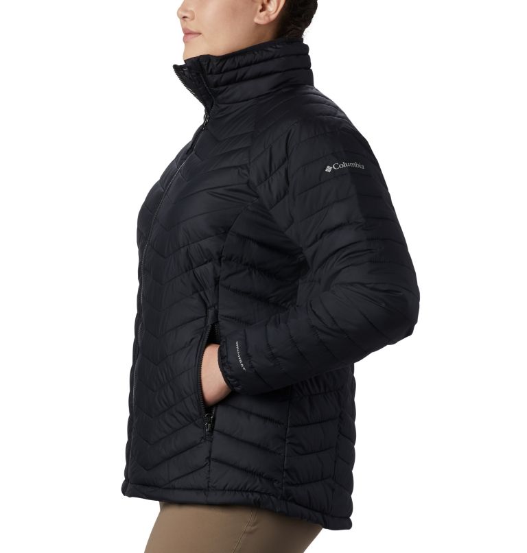 Thumbnail: Women's Powder Lite Jacket - Plus Size, Color: Black, image 3