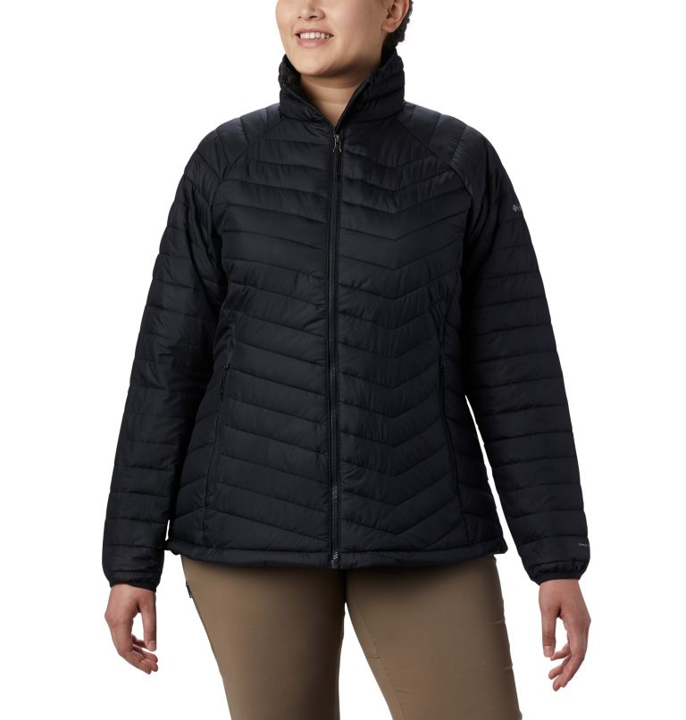 Thumbnail: Women's Powder Lite Jacket - Plus Size, Color: Black, image 1