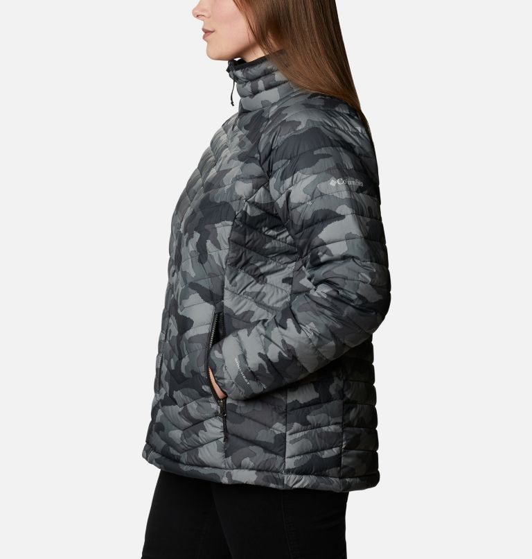 Women's Powder Lite Jacket - Plus Size, Color: Black Traditional Camo, image 3
