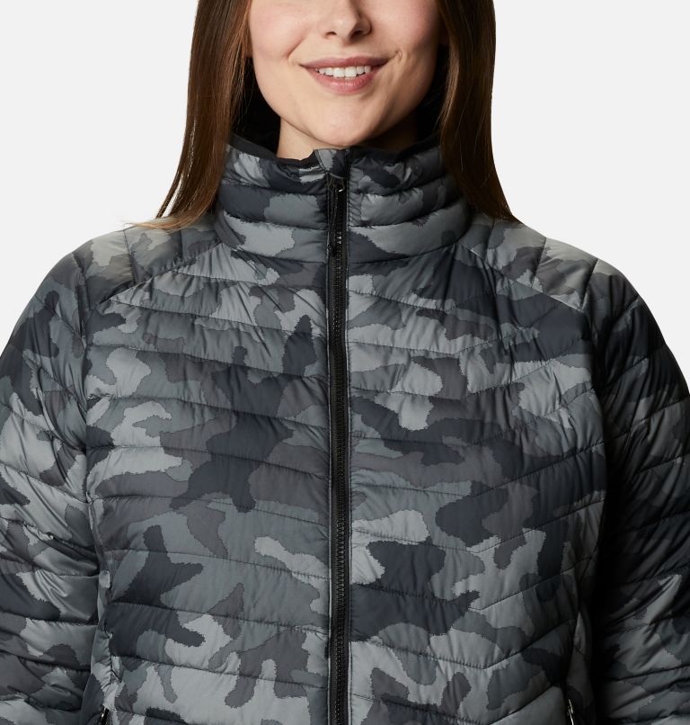Women's Powder Lite Jacket - Plus Size, Color: Black Traditional Camo, image 4