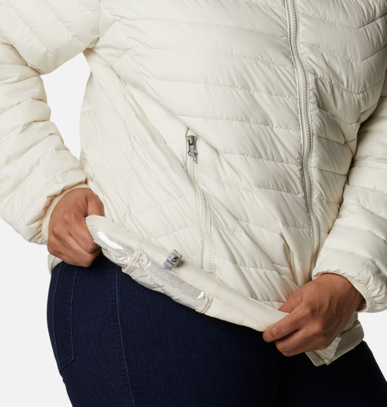 Thumbnail: Women's Powder Lite Jacket - Plus Size, Color: Chalk, image 6