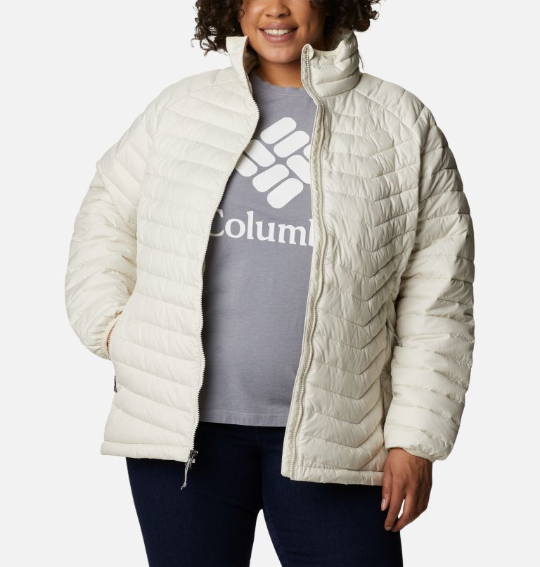Thumbnail: Women's Powder Lite Jacket - Plus Size, Color: Chalk, image 7