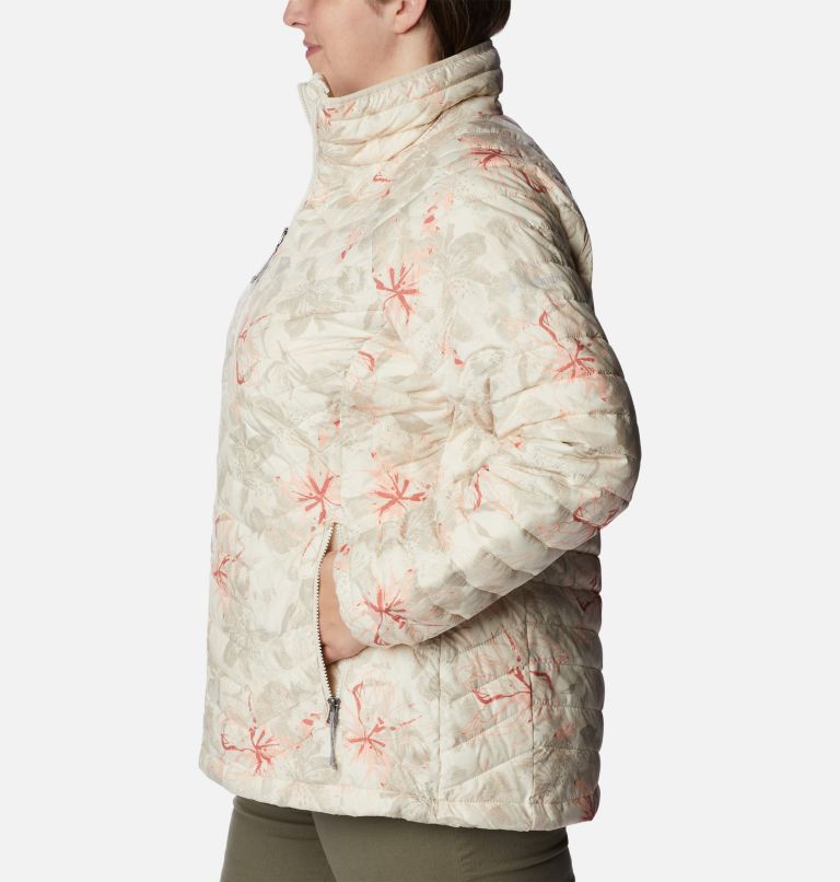 Women's Powder Lite Jacket - Plus Size, Color: Chalk Aurelian Print, image 3