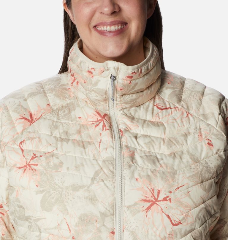 Women's Powder Lite Jacket - Plus Size, Color: Chalk Aurelian Print, image 4