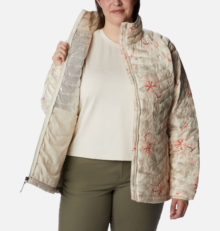 Thumbnail: Women's Powder Lite Jacket - Plus Size, Color: Chalk Aurelian Print, image 5