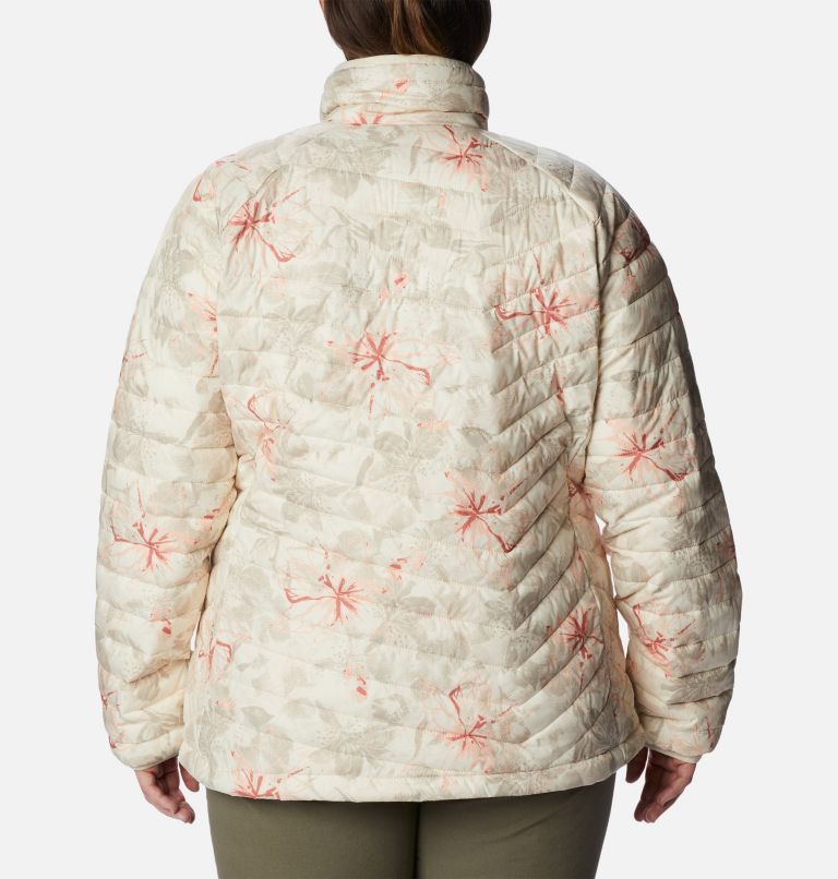 Thumbnail: Women's Powder Lite Jacket - Plus Size, Color: Chalk Aurelian Print, image 2
