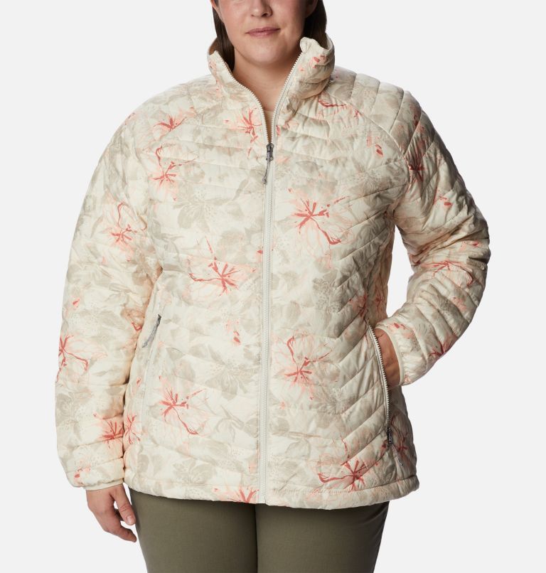 Women's Powder Lite Jacket - Plus Size, Color: Chalk Aurelian Print, image 1