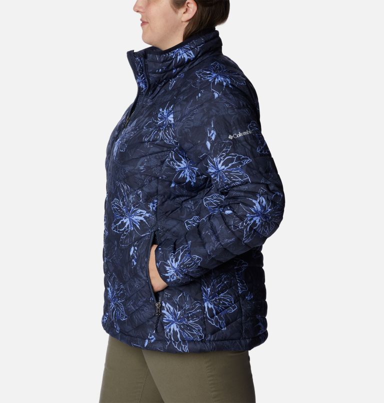Thumbnail: Women's Powder Lite Jacket - Plus Size, Color: Nocturnal Aurelian Print, image 3