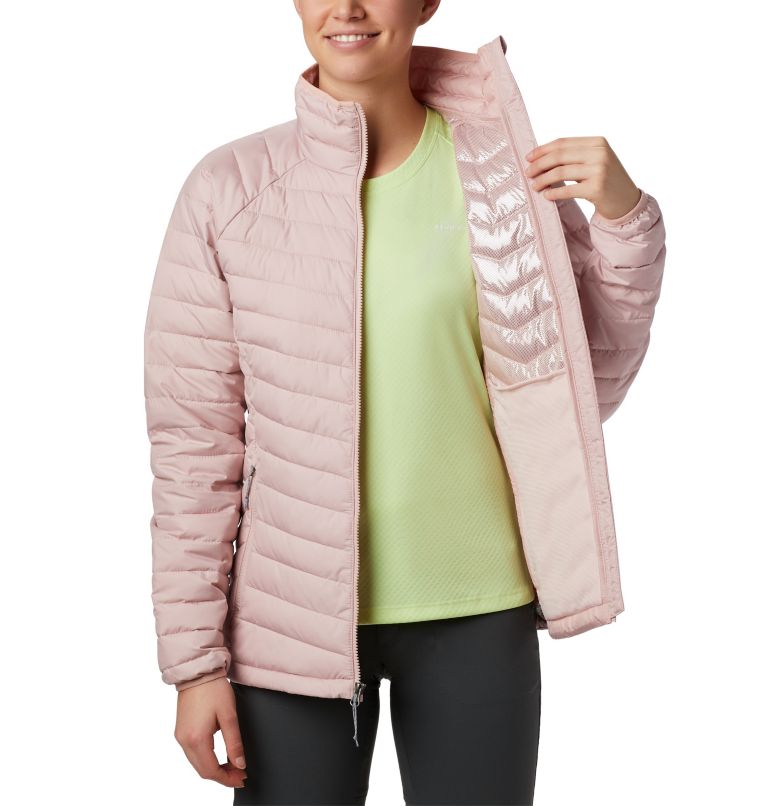 Thumbnail: Women's Powder Lite Jacket - Plus Size, Color: Dusty Pink, image 4