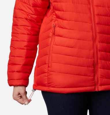 columbia plus size quilted midi jacket