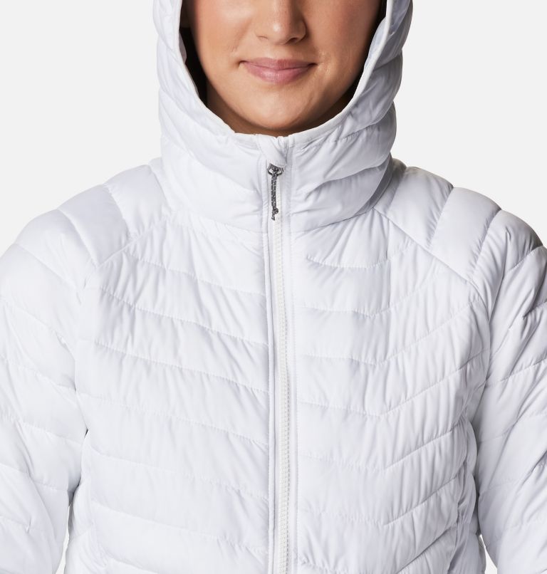 Women’s Powder Lite Hooded Jacket, Color: White, image 4