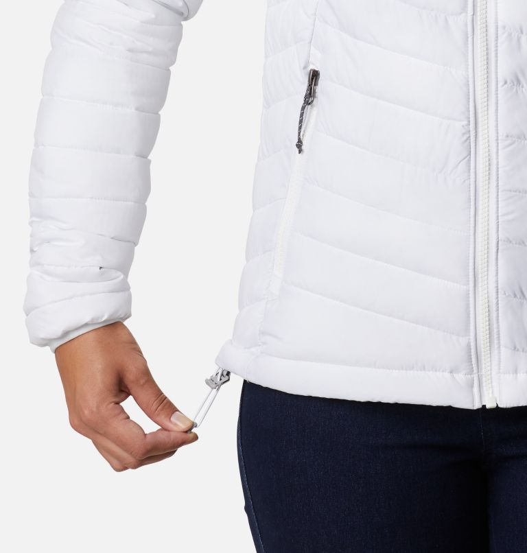 Thumbnail: Women’s Powder Lite Hooded Jacket, Color: White, image 6
