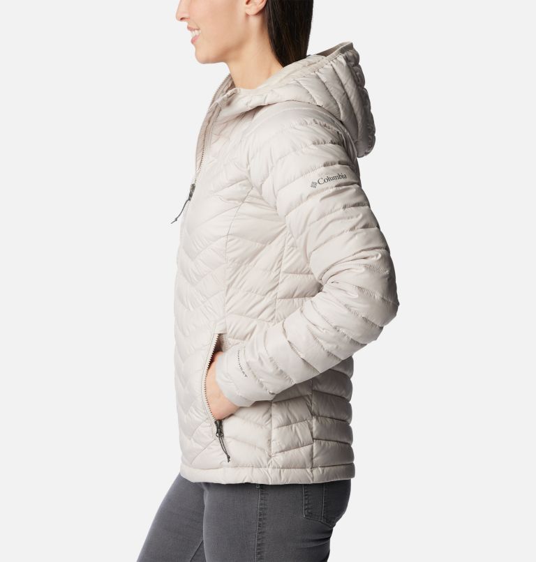 Thumbnail: Women’s Powder Lite Insulated Hooded Jacket, Color: Dark Stone, image 3