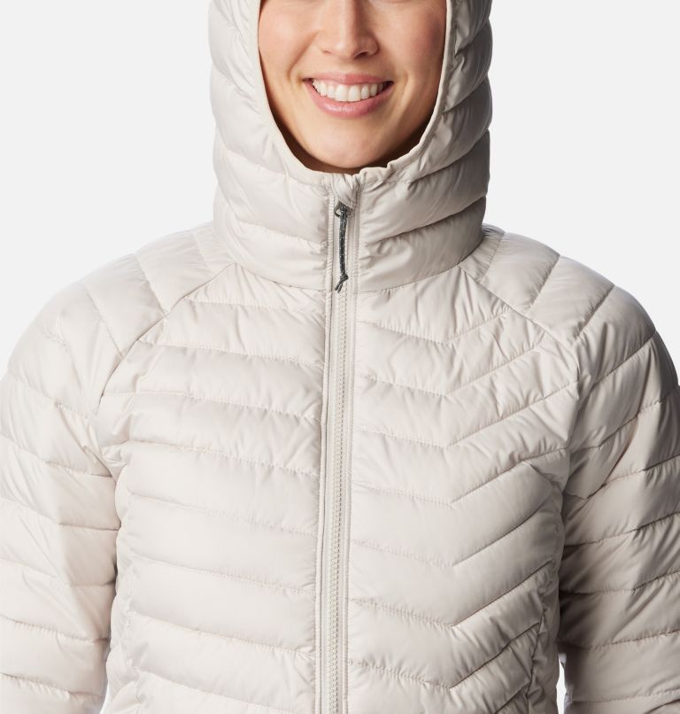 Thumbnail: Women’s Powder Lite Insulated Hooded Jacket, Color: Dark Stone, image 4