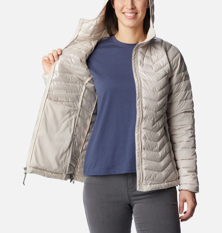 Women’s Powder Lite Insulated Hooded Jacket - 2023 COLLECTION, Color: Dark Stone, image 5