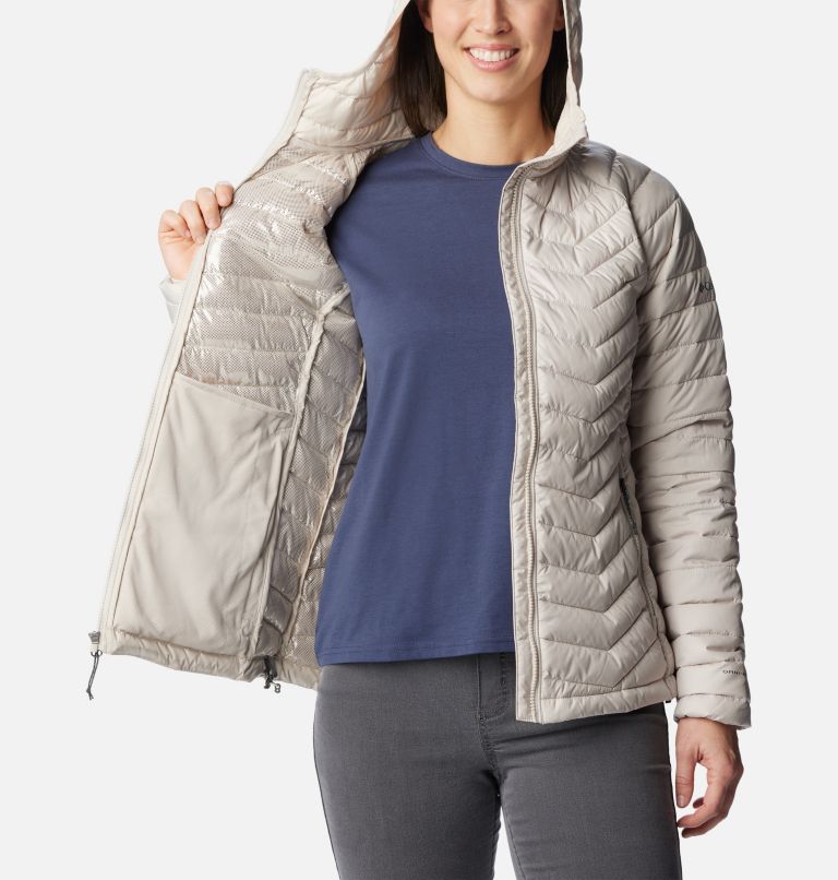 Women’s Powder Lite Insulated Hooded Jacket, Color: Dark Stone, image 5