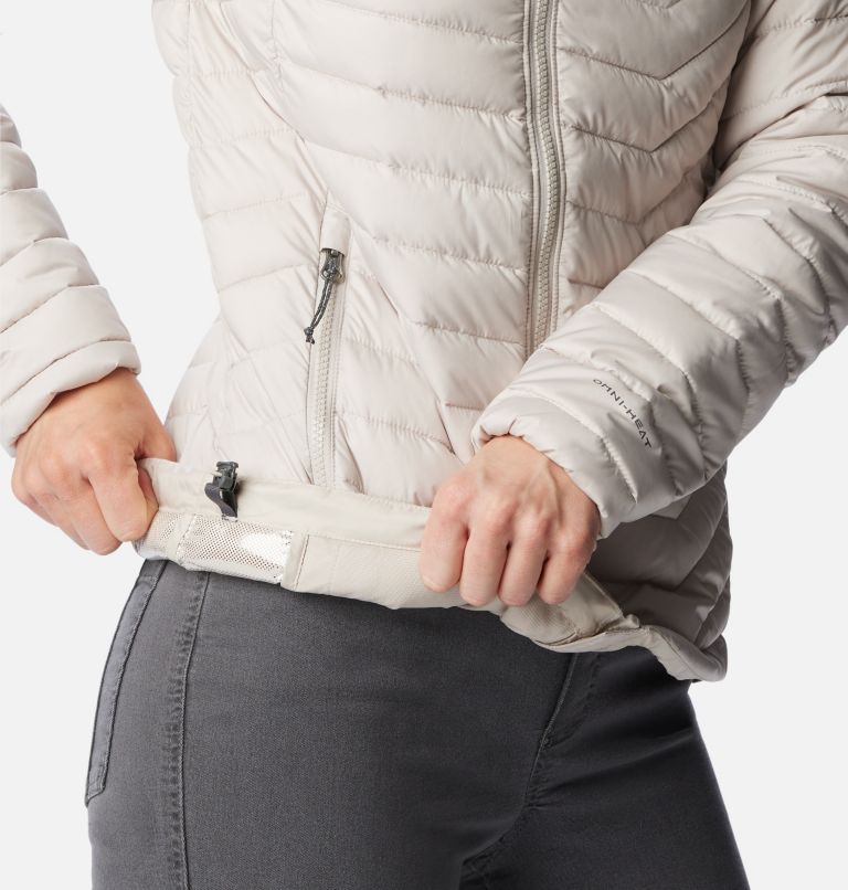 Women’s Powder Lite Insulated Hooded Jacket - 2023 COLLECTION, Color: Dark Stone, image 7