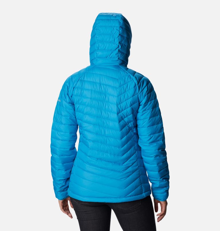 Women’s Powder Lite Insulated Hooded Jacket, Color: Blue Chill, image 2